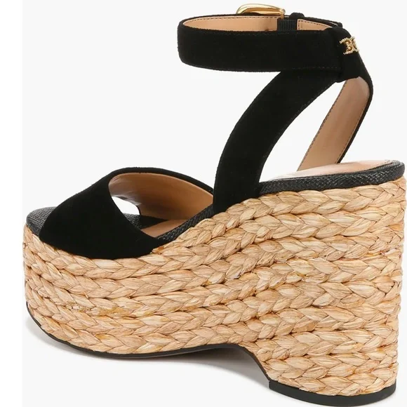 🌸SAM EDELMAN 🌸 April Platform Wedge Espadrille Sandal Size: 10 - Picture 4 of 12